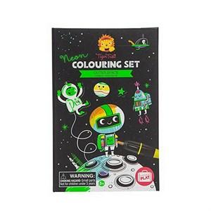 Tiger Tribe - Neon Colouring Set / Outer Space